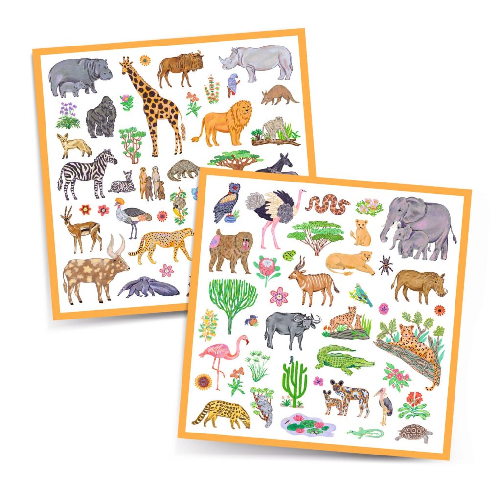 Djeco Stickers Kenya - 160stuks | Speel je Wijs