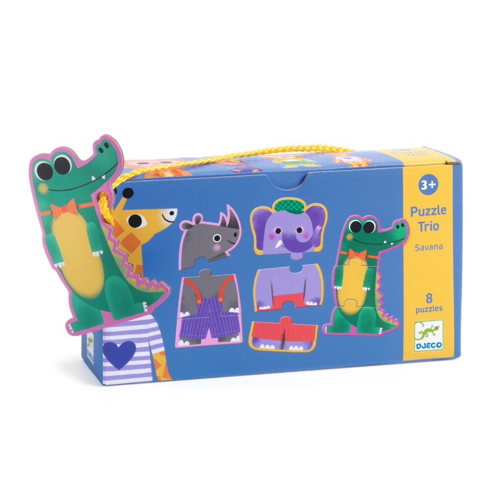 Djeco Trio Puzzel Savana  | Speel je Wijs
