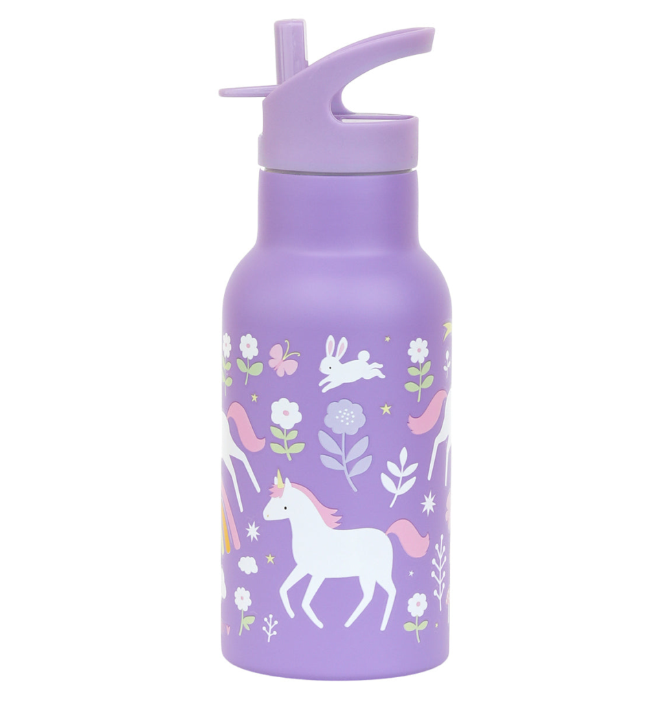 A Little Lovely Company RVS Drinkfles Unicorn | Speel je Wijs