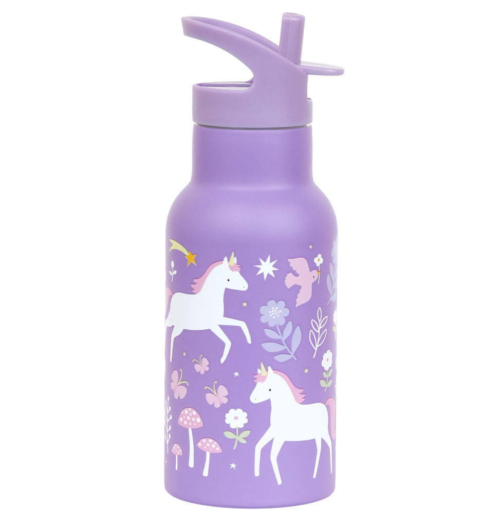 A Little Lovely Company RVS Drinkfles Unicorn | Speel je Wijs