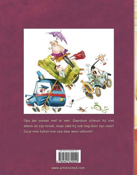 Marius van Dokkum Prentenboek - Opa Jan zakt door zijn stoel 4+ | Speel je Wijs