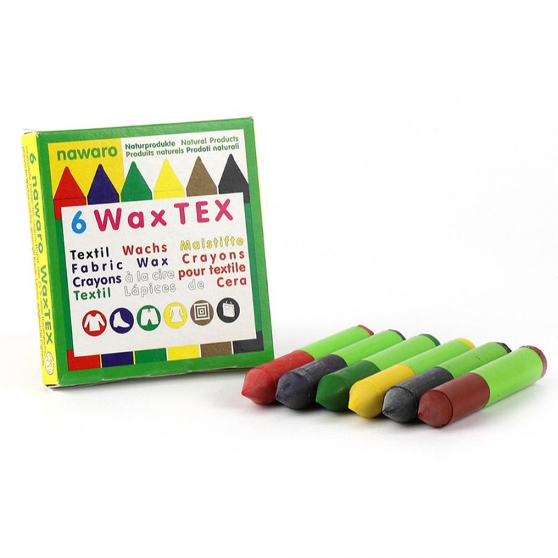 ökoNORM WAX Tex nawaro - Textielwaskrijtjes om te strijken - 6 kleuren | Speel je Wijs