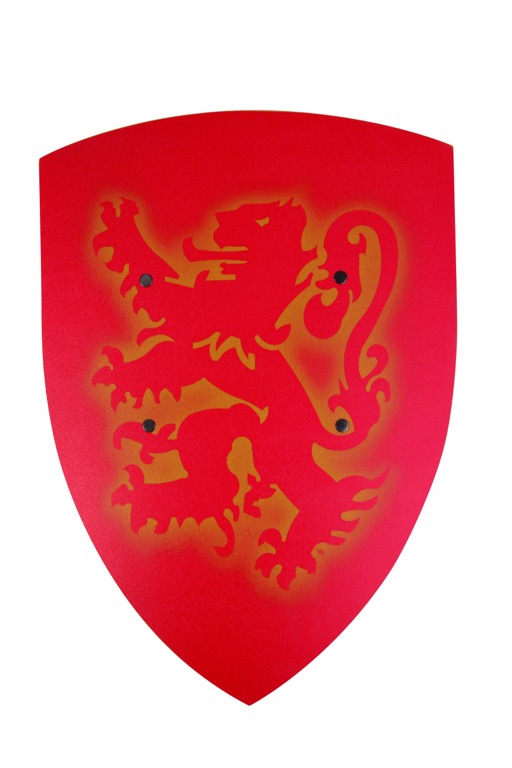 VAH Houten schild - Bergische Leeuw Rood/Goud | Speel je Wijs