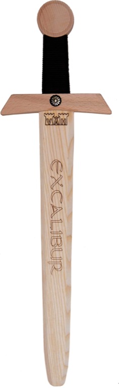 VAH Houten Zwaard Excalibur met Merkstempel | Speel je Wijs