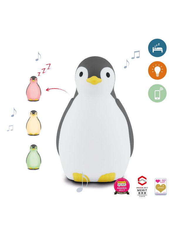 ZAZU - Slaaptrainer Pinguin - Pam Grey | Speel je Wijs