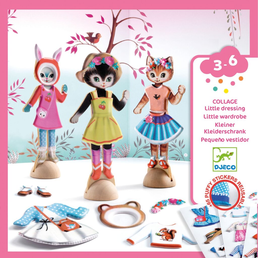 Djeco  Knutselset Aankleedpoppetjes Little Dressing