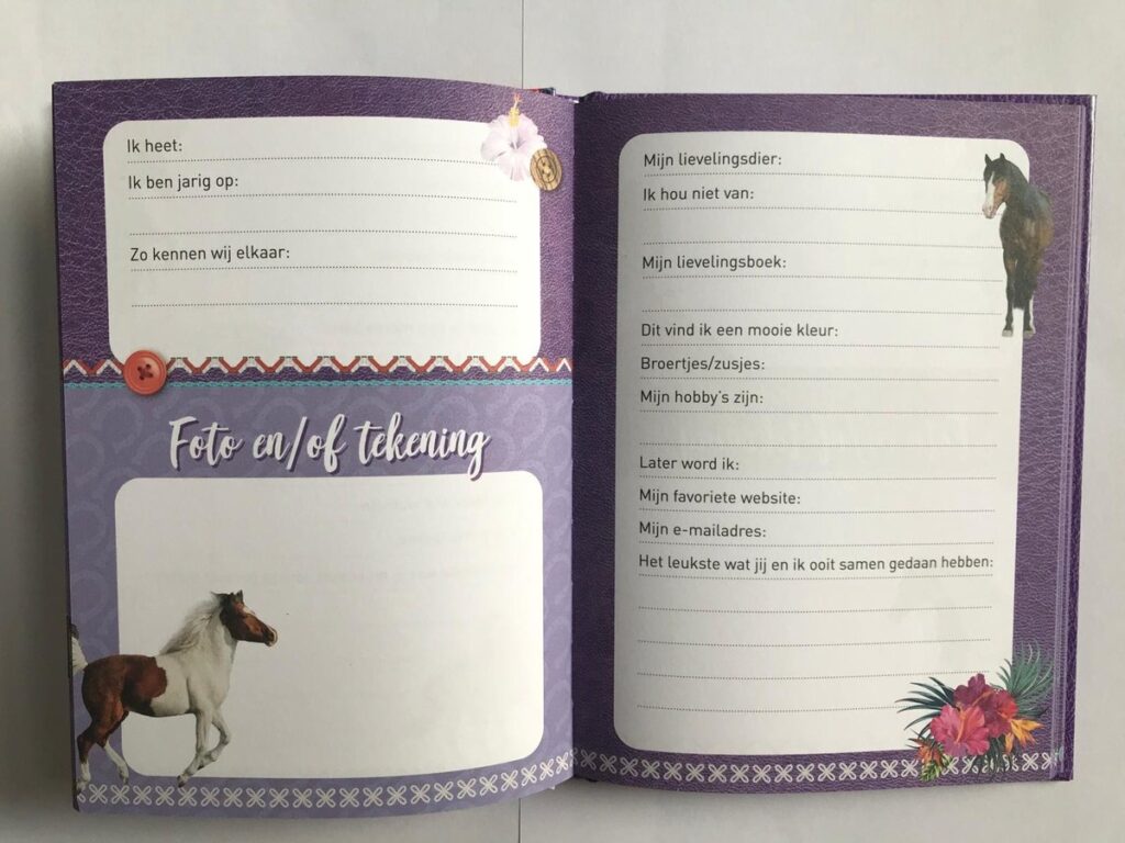 Vriendenboek Paarden | Speel je Wijs
