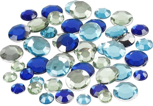 Creotime Strasstenen Rond Blauwe Harmonie | Speel je Wijs