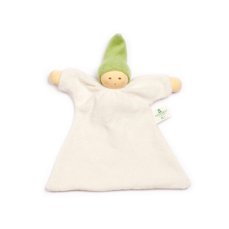 Nanchen Natur Knuffeldoekje - Zonnekindpopje Groen | Speel je Wijs