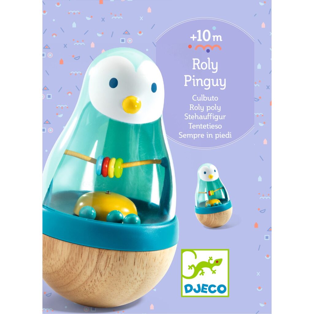 Djeco Rammelaar - Roly Poly - Pingui  3mnd+ | Speel je Wijs