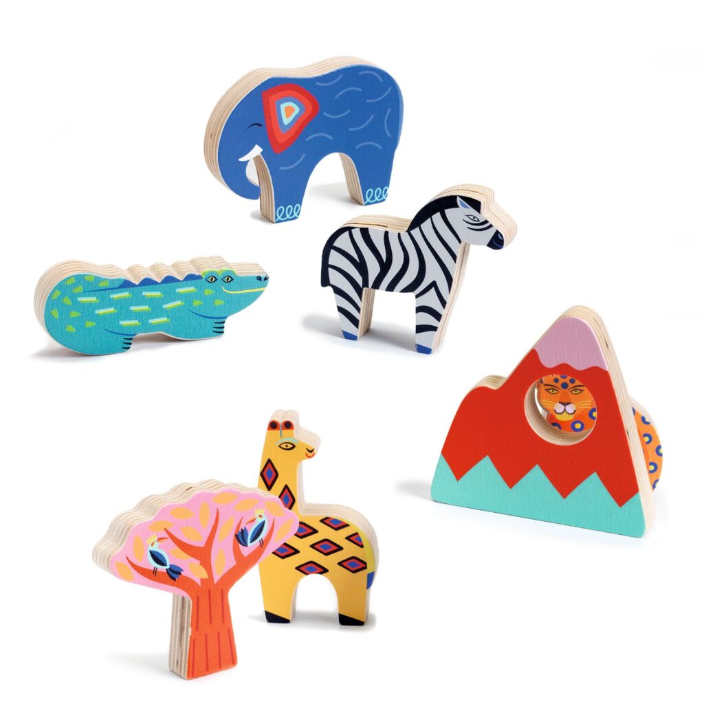 Djeco Reliëf Puzzel Savanna Story-7 stukjes | Speel je Wijs