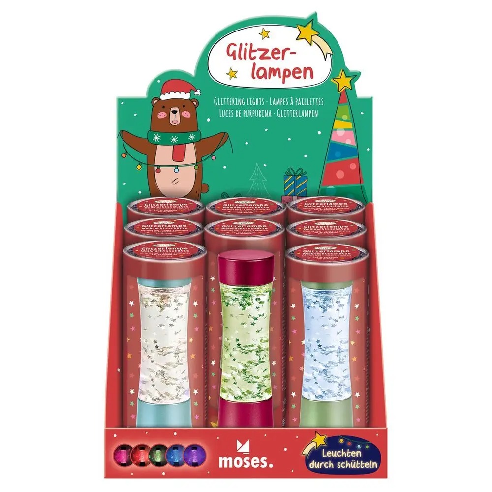 Kerst Glitter LED lamp - Shake and Shine 15cm | Speel je Wijs
