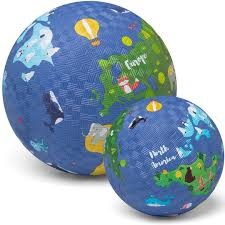 Little L - Rubber Bal World - Small 13cm | Speel je Wijs