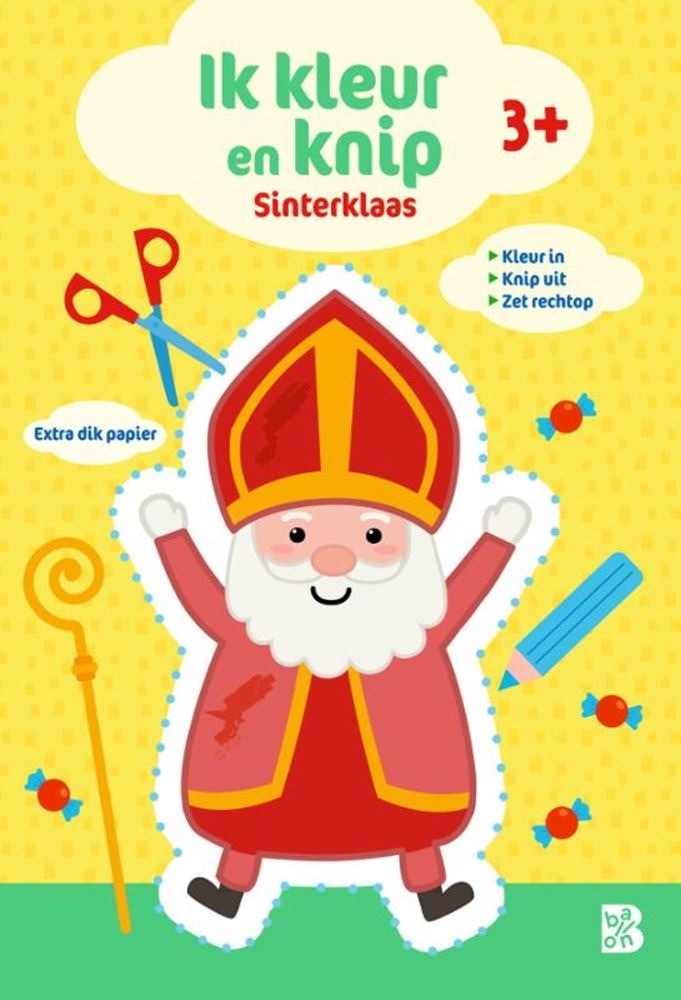 Ik Kleur en knip Sinterklaas | Speel je Wijs
