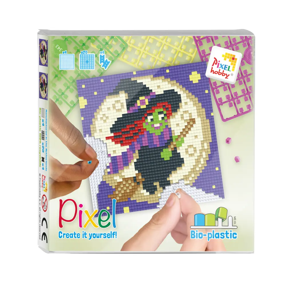 Pixelhobby Set Halloween Heks 6+| Speel je Wijs