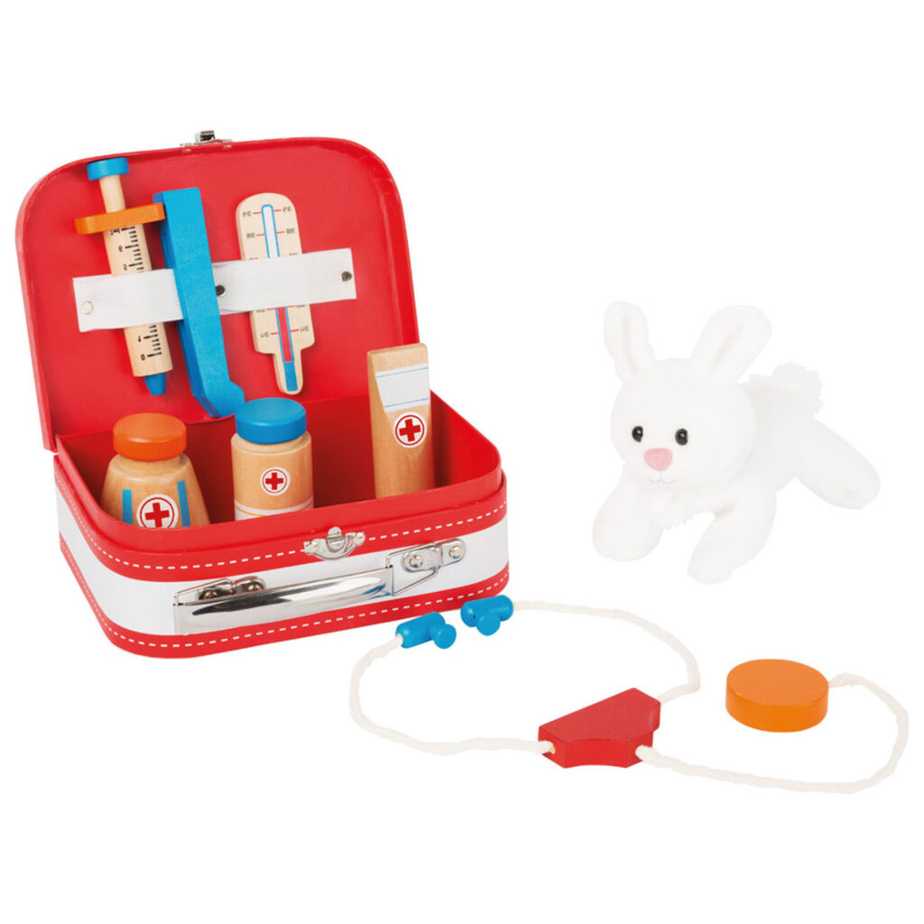 Small Foot - Houten Dierenarts Set in Koffer, 9dlg. | Speel je Wijs