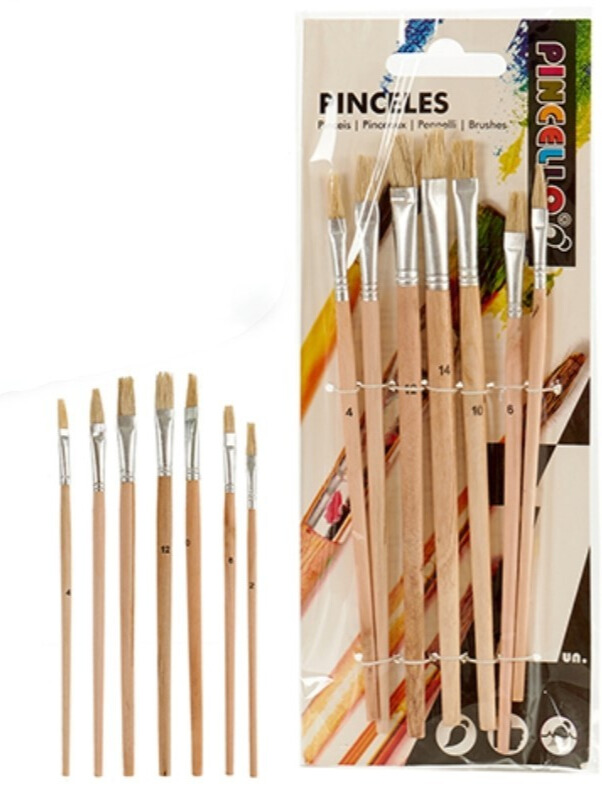 Pincello Kinderkwasten Set - Plat | Speel je Wijs