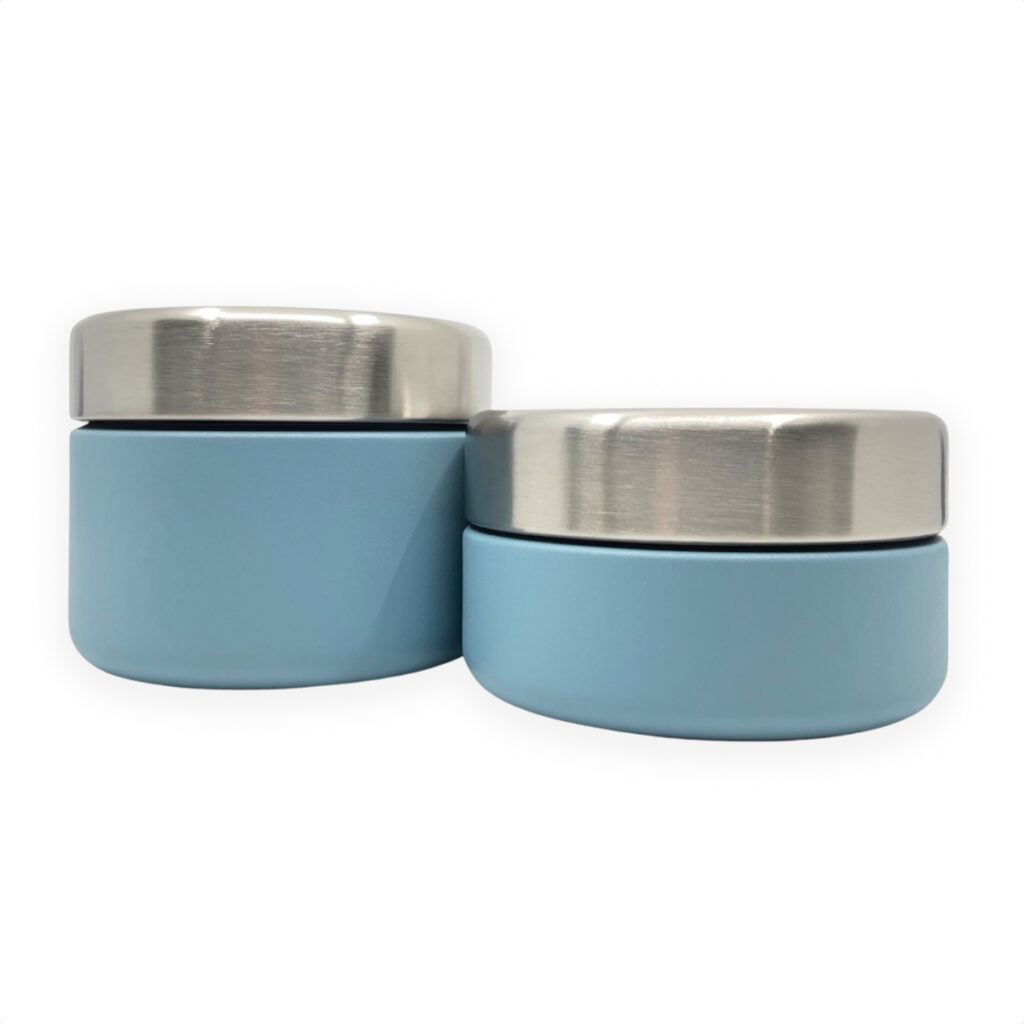 Smikkels RVS - SET Fruitbakjes 280 & 420ml - Blauw | Speel je Wijs