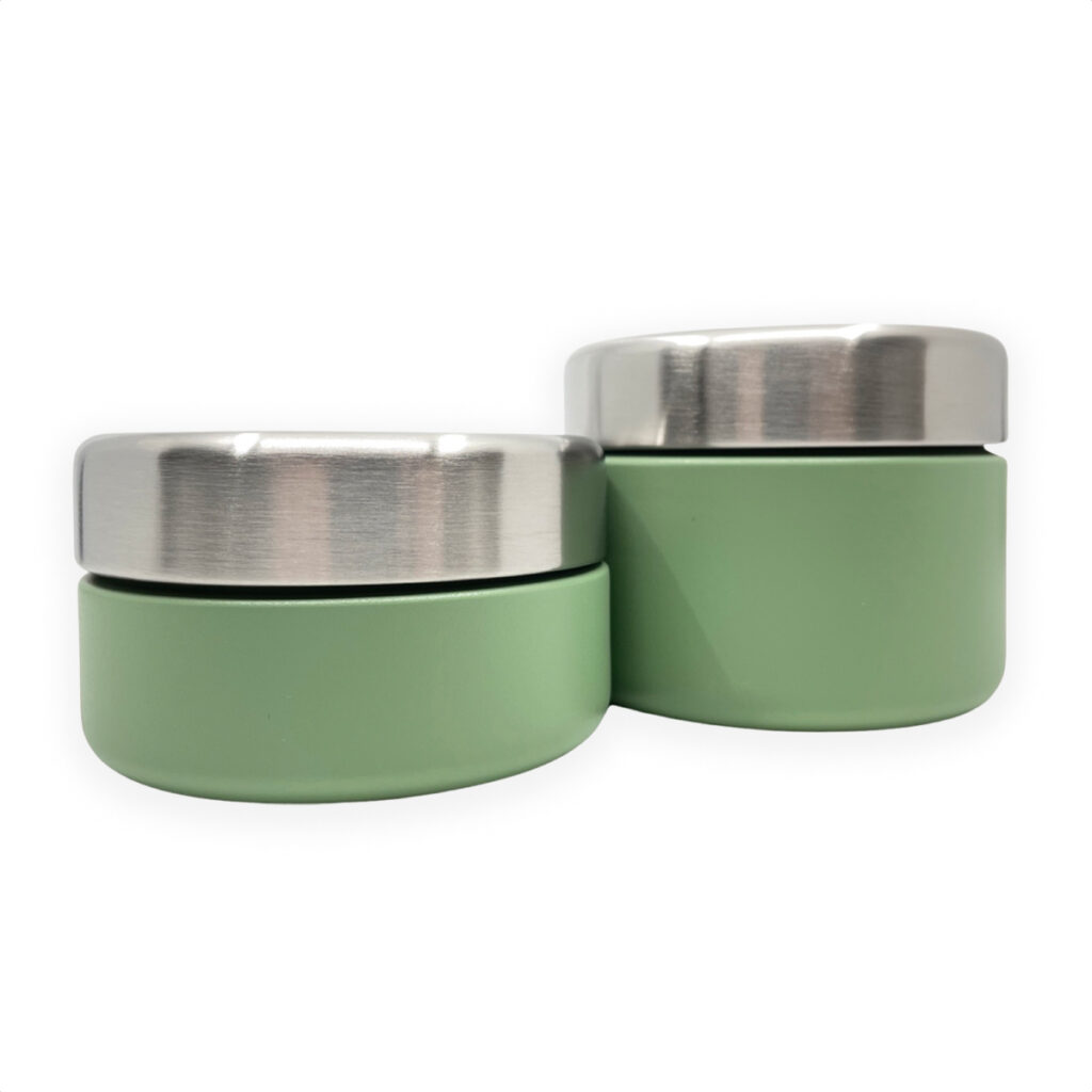 Smikkels RVS - SET Fruitbakjes 280 & 420ml - Groen | Speel je Wijs