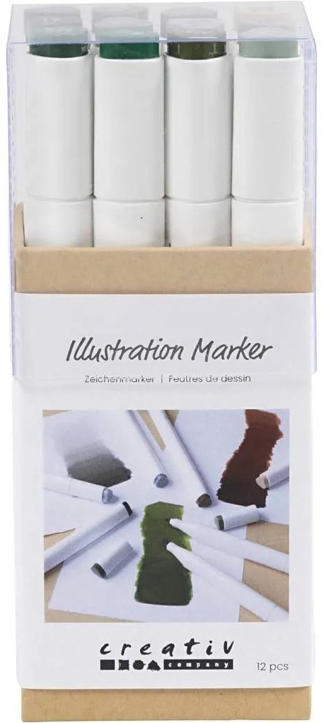 Creative Company Alcohol Markers - 12 Natuurlijke Kleuren | Speel je Wijs