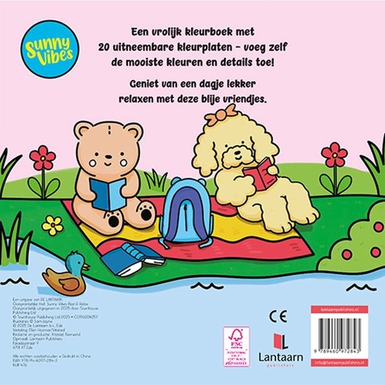 Lantaarn Kleurboek Sunny Vibes - Rest & Relax | Speel je Wijs