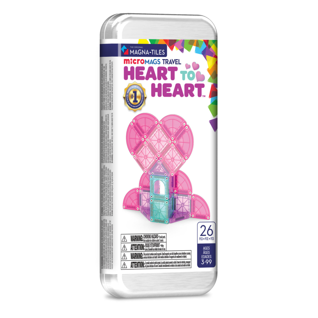 MAGNA-TILES® Micro Mags Travel Set 26 Piece - Heart to Heart | Speel je Wijs
