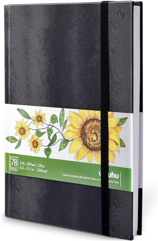 Ohuhu Alcohol marker Schetsboek A4 – 200 grams – 78 vellen | Speel je Wijs