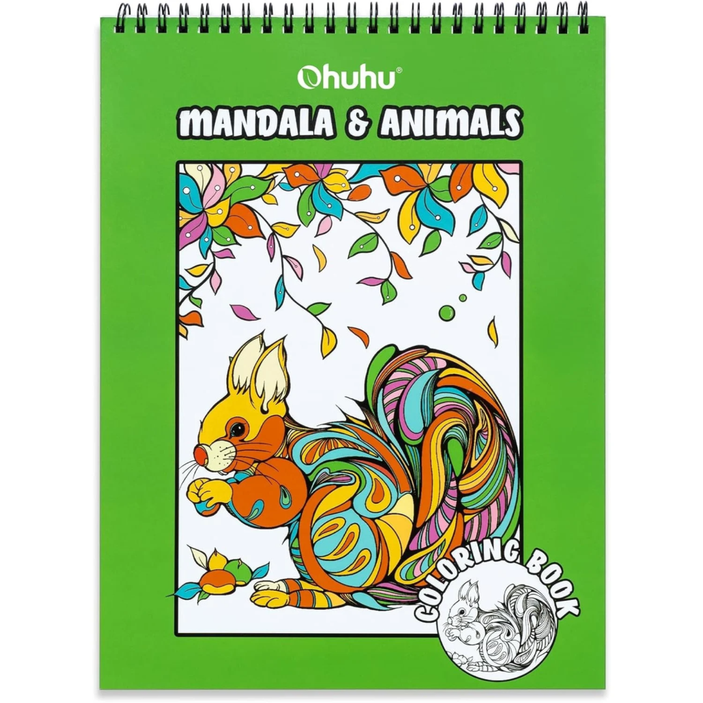 Ohuhu Kleurboek voor Alcoholmarkers - Mandala & Animals | Speel je Wijs