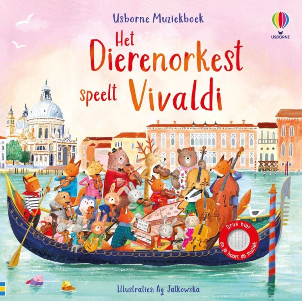 Usborne Geluidenboek - Het Dierenorkest speelt Vivaldi 2+  | Speel je Wijs