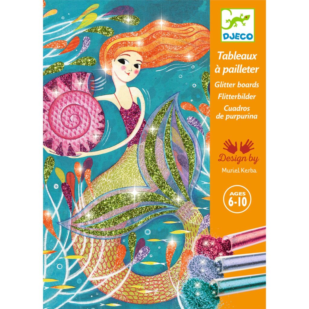 Djeco Knutselpakket Glitterschilderijen - Zeemeermin 6-10 jaar | Speel je Wijs