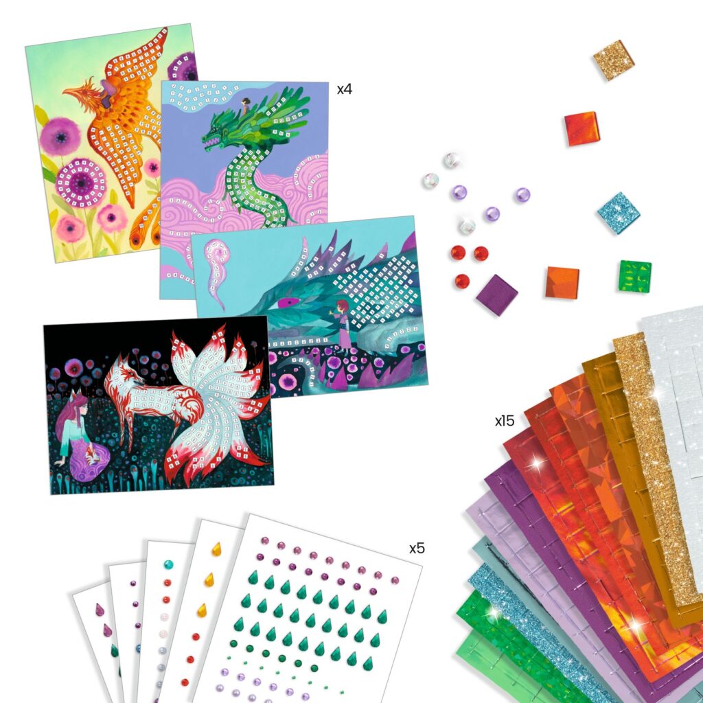 Djeco Knutselpakket Collage - Mythical Creatures 6+ | Speel je Wijs