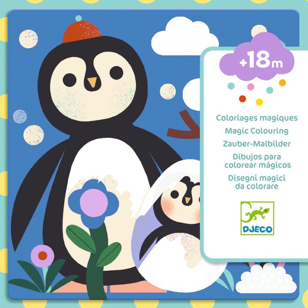 Djeco Magische Kleurplaten - Kiekeboe! Dierenbaby's| Speel je Wijs