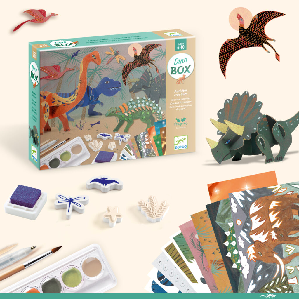 Djeco Multi Knutselset - Dino Box 6-10 jaar | Speel je Wijs