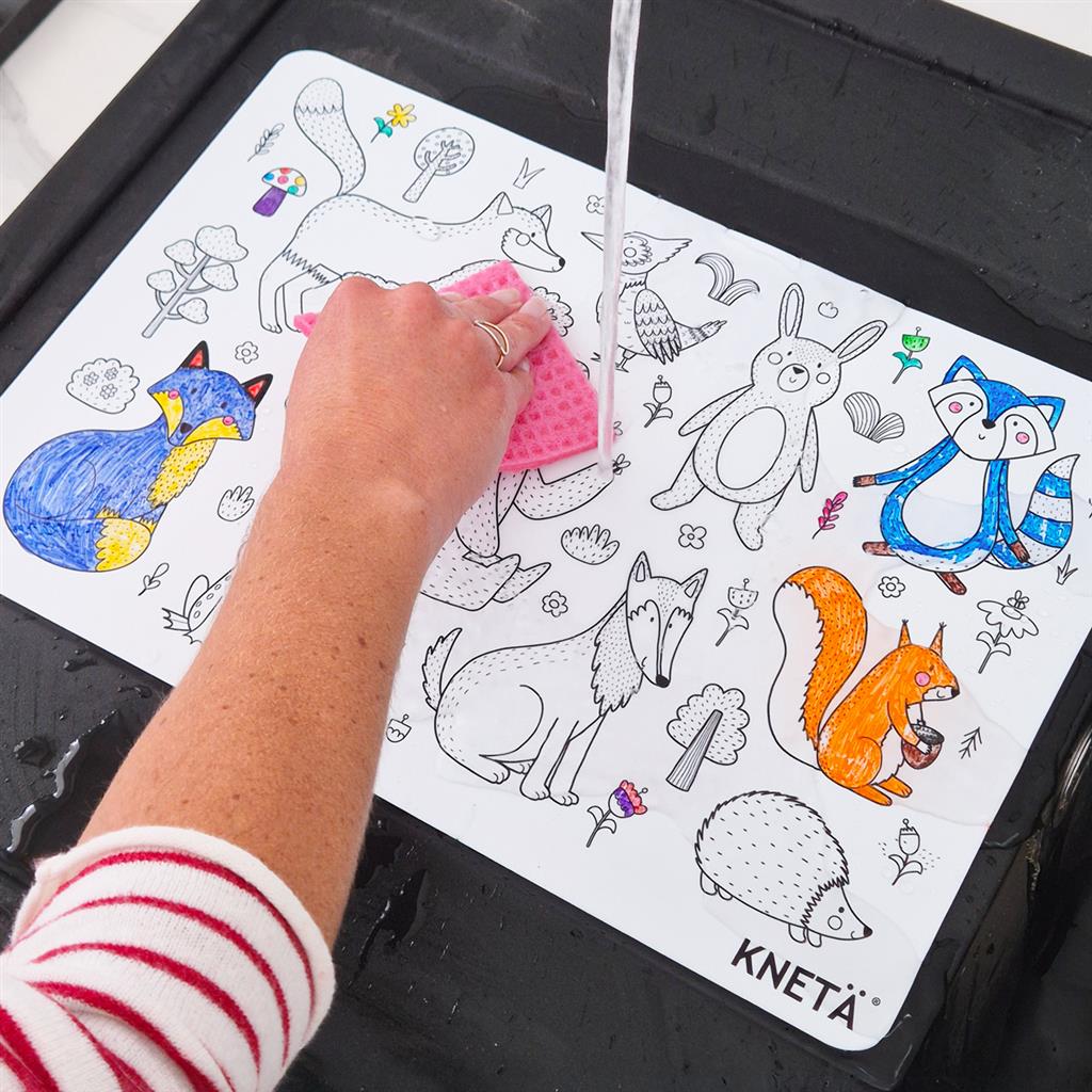KNETÄ® - Siliconen Tekenbord / Placemat voor Onderweg 2+ | Speel je Wijs