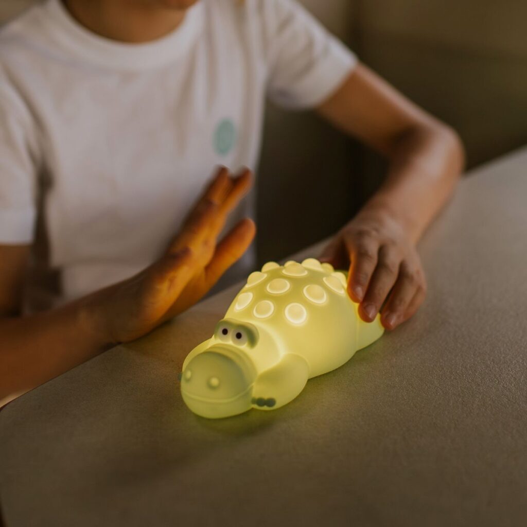 MARY’S Siliconen Nachtlamp - Crocodile Night Light | Speel je Wijs