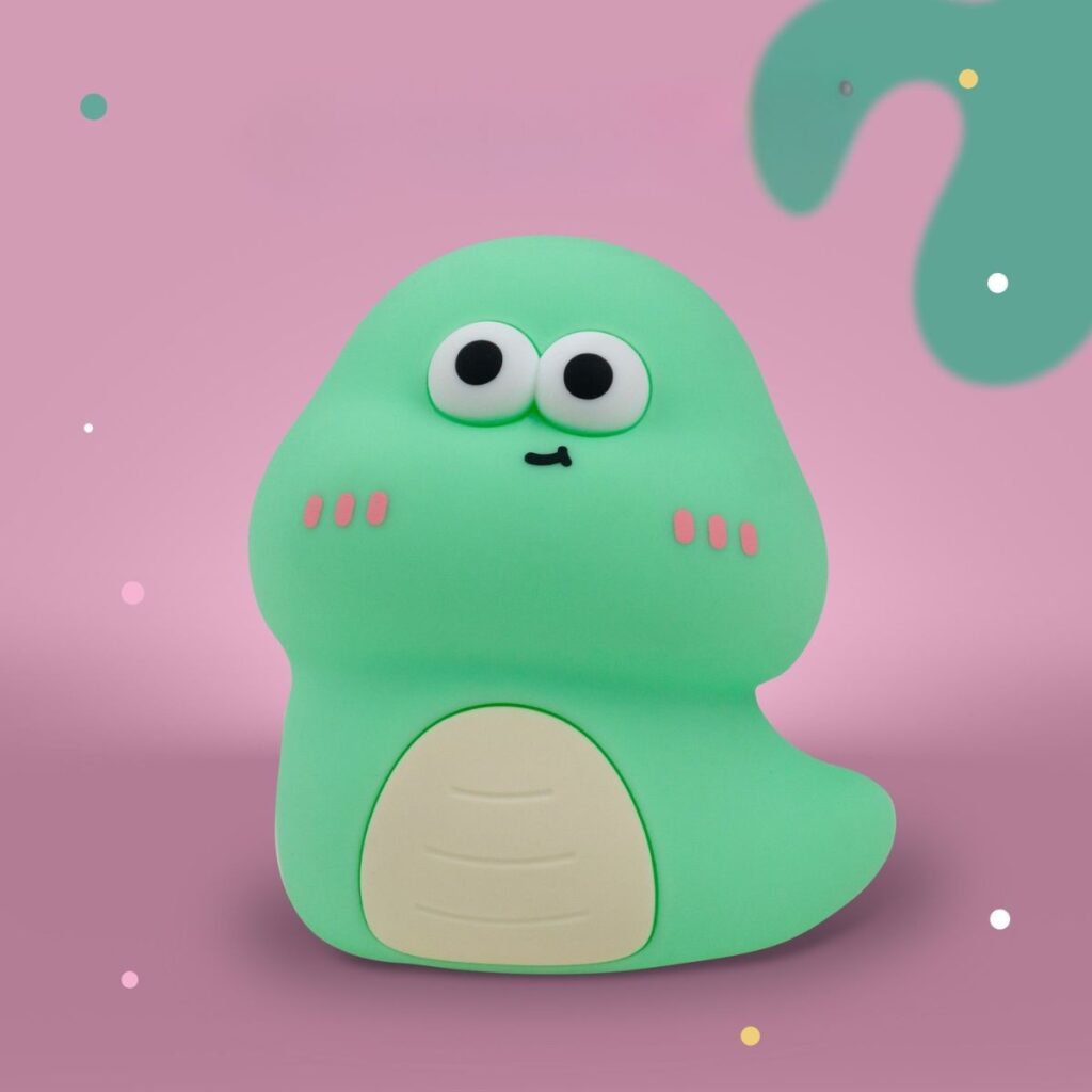 MARY’S Siliconen Nachtlamp - Green Worm  | Speel je Wijs