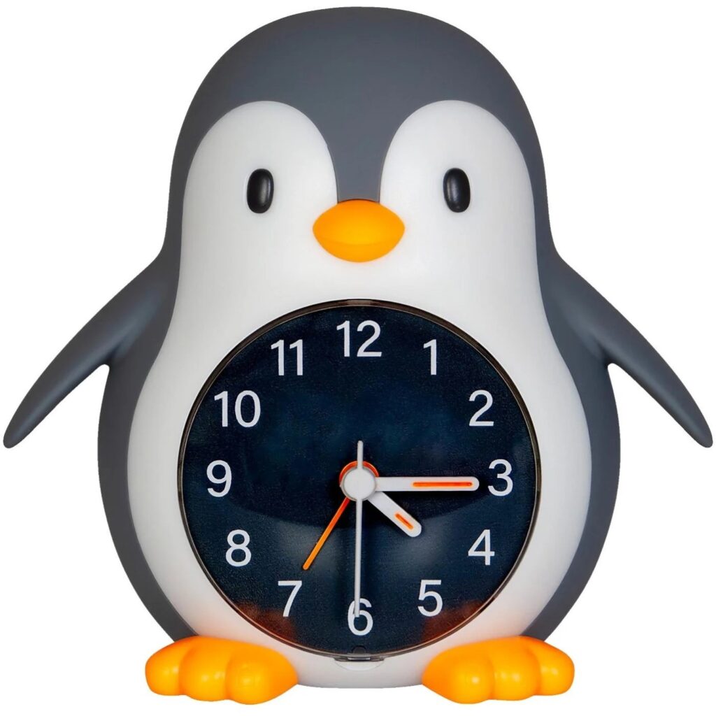 Nachtlamp USB met wekker - Pinguïn 13 cm | Speel je Wijs