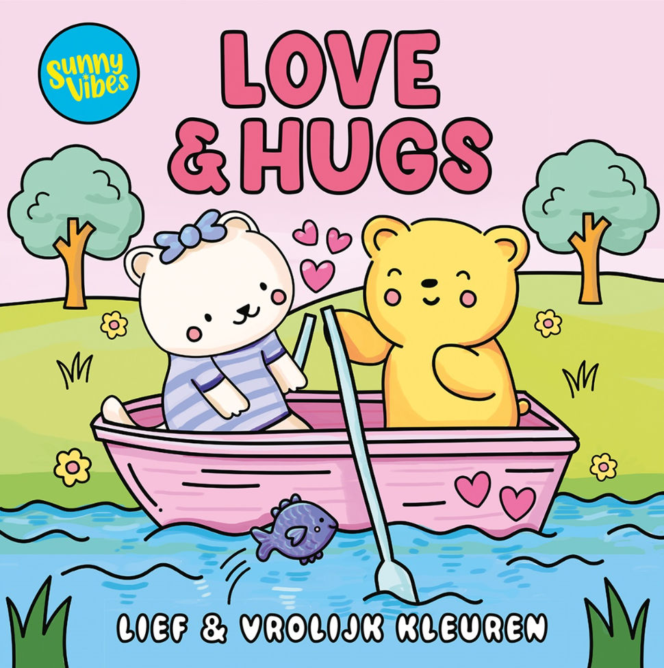 Lantaarn Kleurboek Sunny Vibes - Love & Hugs | Speel je Wijs
