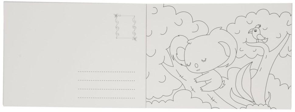 Wins Postkaarten om te Kleuren - Wilde Dieren | Speel je Wijs