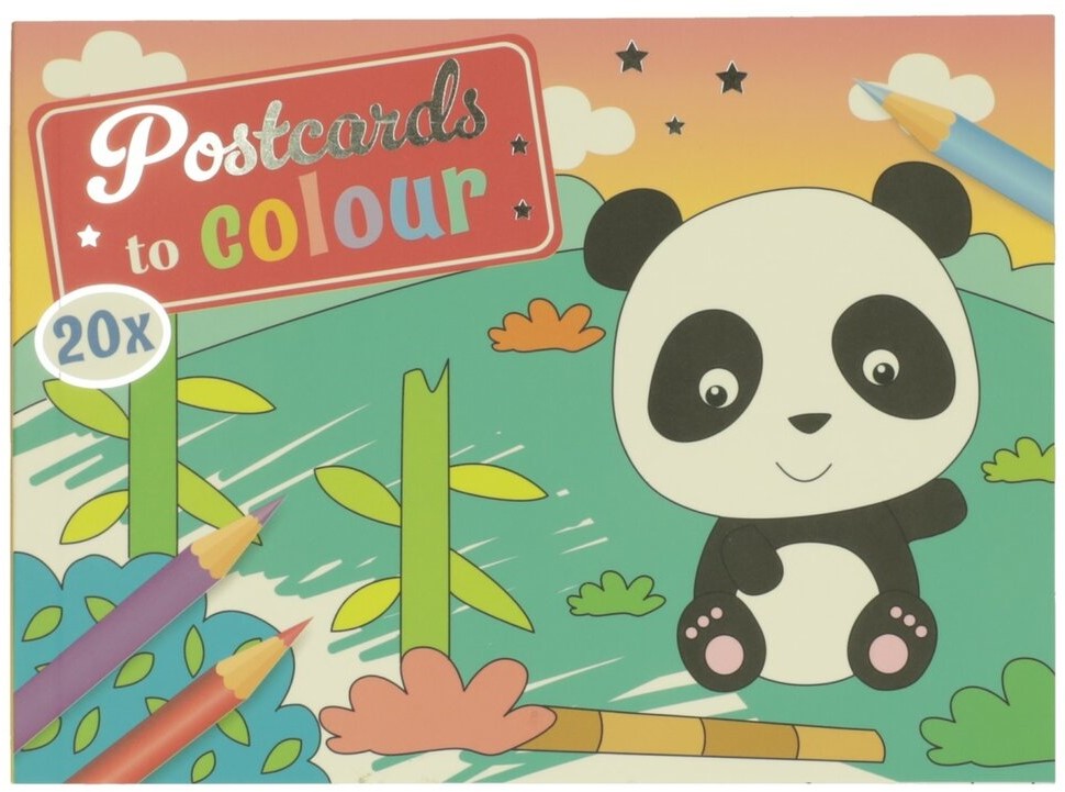 Wins Postkaarten om te Kleuren - Wilde Dieren | Speel je Wijs