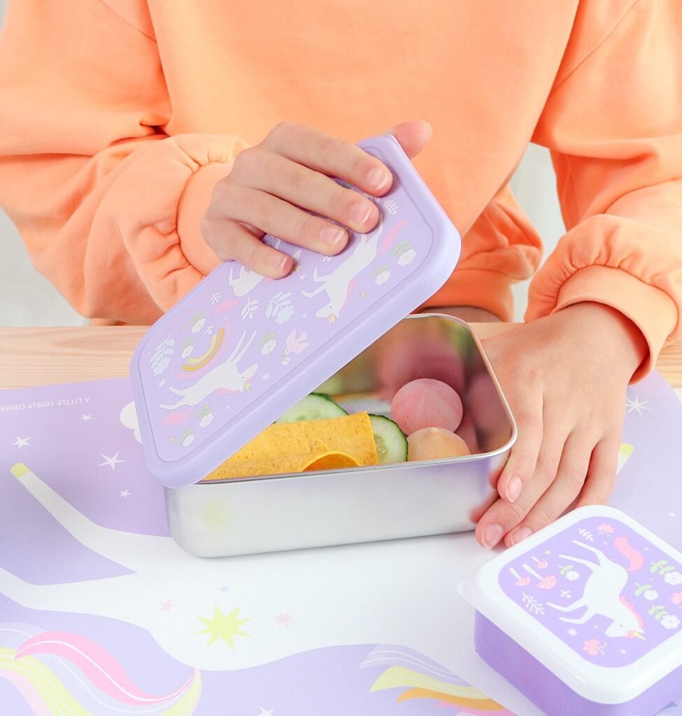 a Little Lovely Company RVS Lunchbox - Unicorn | Speel je Wijs