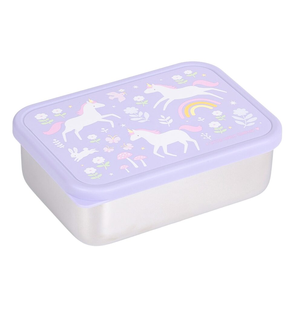 a Little Lovely Company RVS Lunchbox - Unicorn | Speel je Wijs
