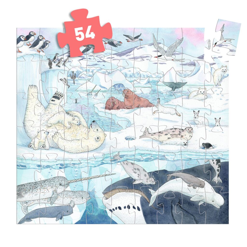 Djeco Silhouet Puzzel - Polar Softness 5+ | Speel je Wijs