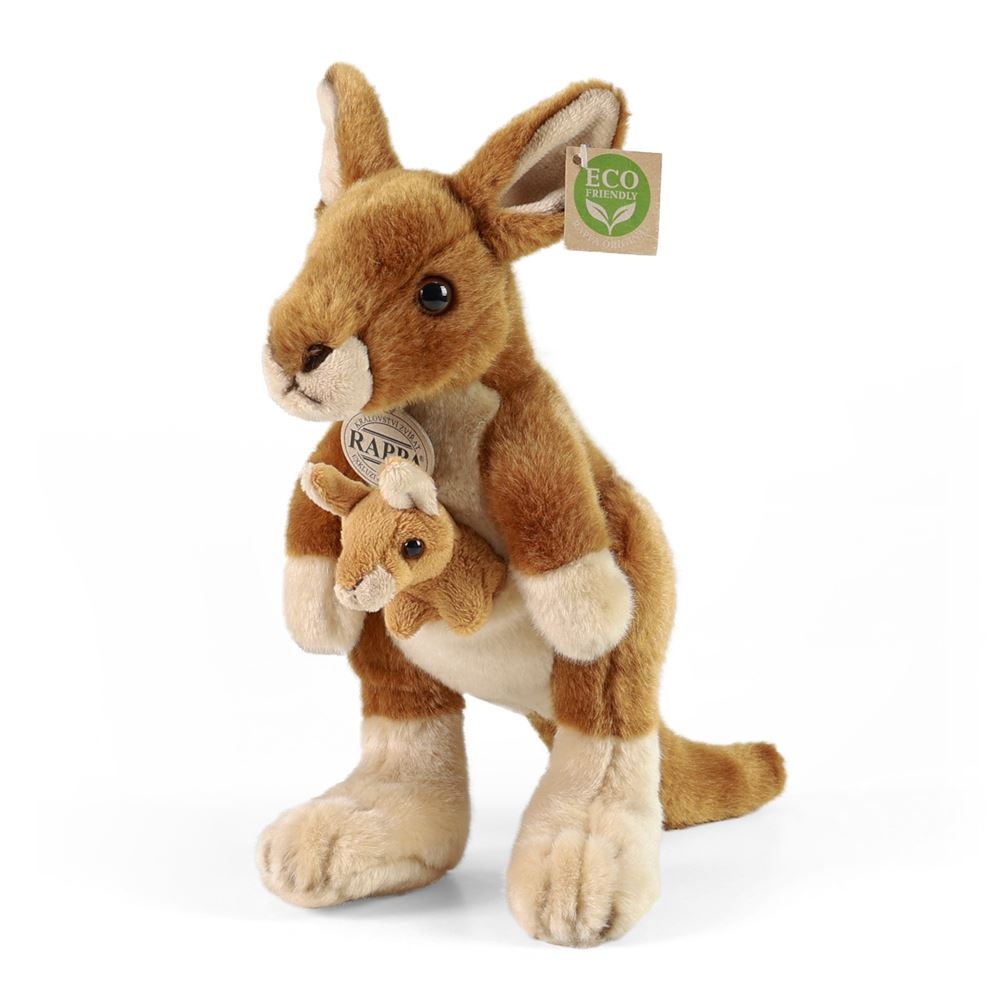 Rappa Softtoys Knuffel kangoeroe met Welp 27cm | Speel je Wijs