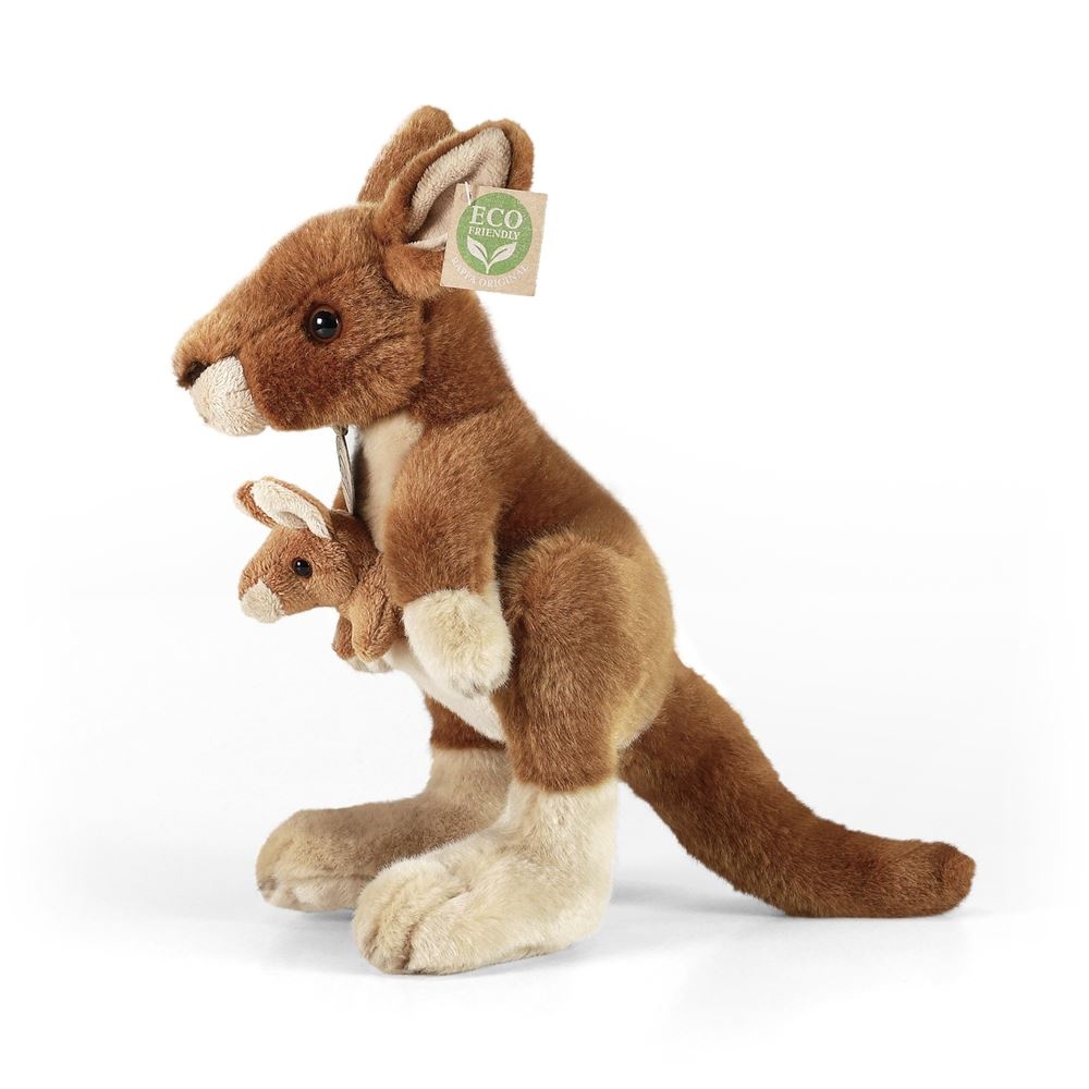 Rappa Softtoys Knuffel kangoeroe met Welp 27cm | Speel je Wijs