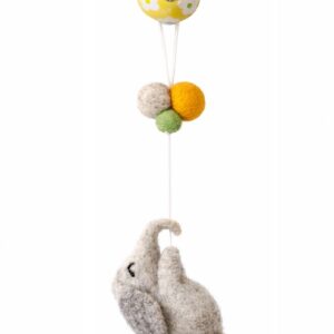 Villa Schaap Hanger Ballon Olifant - van 100% wolvilt | Speel je Wijs