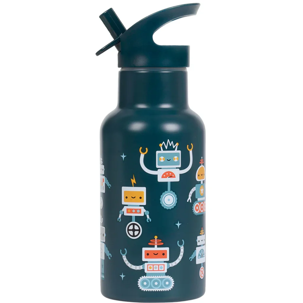 A little lovely company rvs drinkfles robots 350 ml DBSSRO100 1