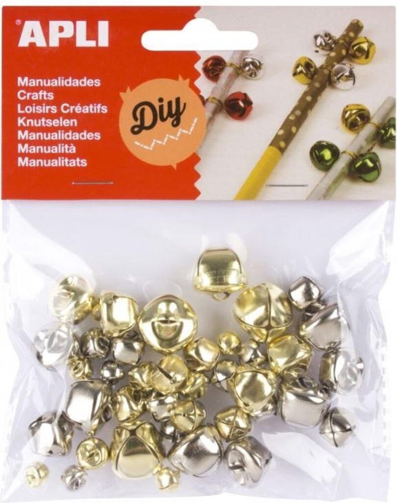 Apli belletjes diverse maten goud en zilverkleurig 40 stuk