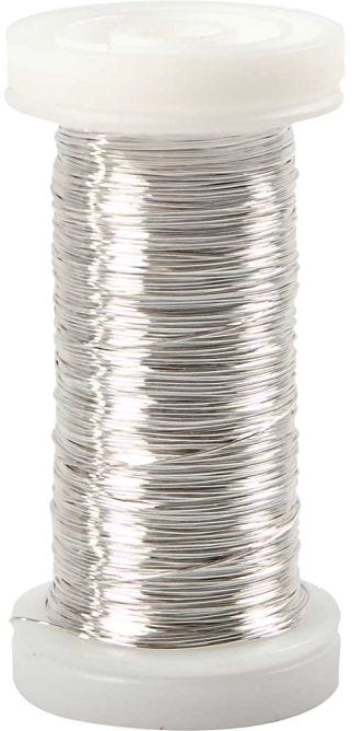 Cc verzilverd draad d 03 mm 100m