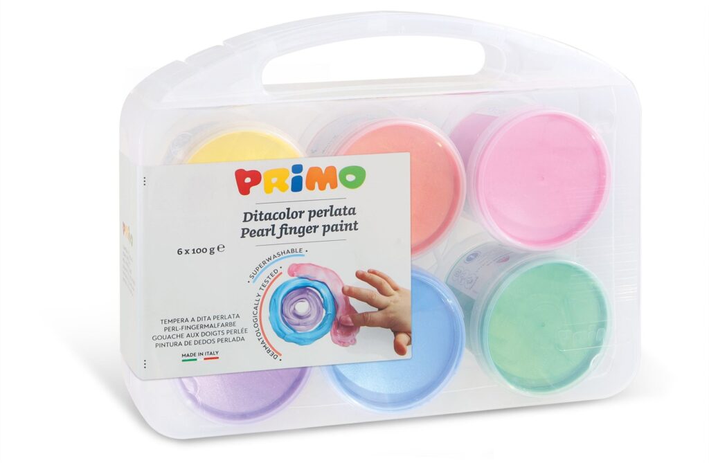 Primo vingerverf parelmoer 6x100gr 1